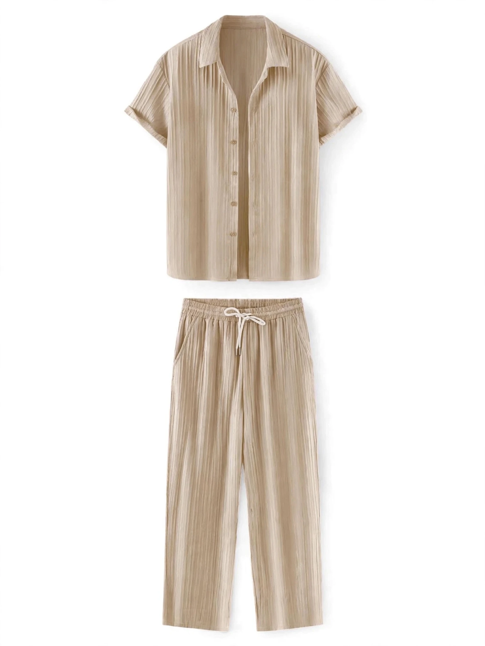 Heren zomerset grijs | shirt + broek | NIEUW  – photo 2